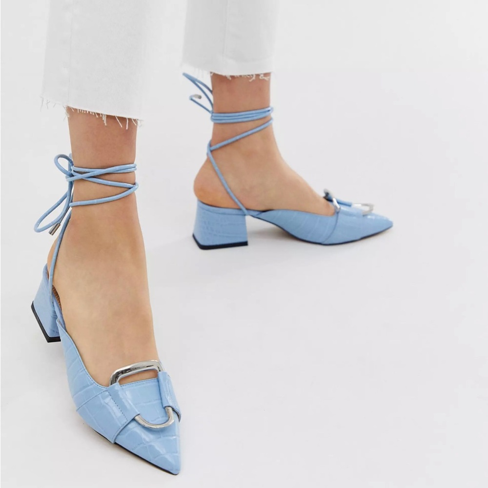 ASOS DESIGN Subtract ring detail mid-heels